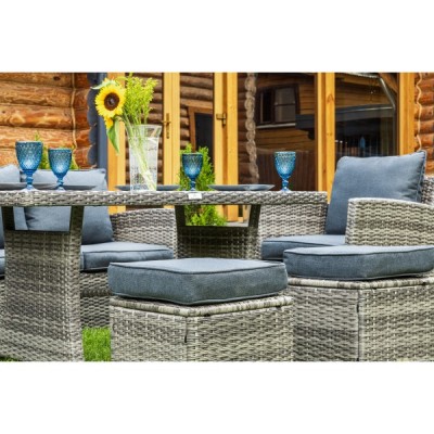 Комплект мебели из искусственного ротанга ZOYA, серый Комплект мебели из искусственного ротанга ZOYA, серый