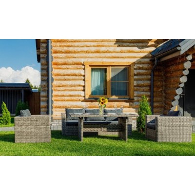 Комплект мебели KARL с обеденным столом, серый Комплект мебели KARL с обеденным столом, серый