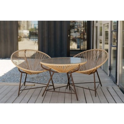 Комплект мебели Риторика Патера, цвет кавказский орех ( стол и 2 стула)