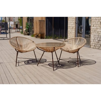 Комплект мебели Риторика Патера, цвет кавказский орех ( стол и 2 стула)