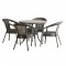 Комплект садовой мебели DECO 4 с круглым столом, серый