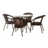 Комплект садовой мебели DECO 4 с круглым столом, шоколад