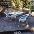 Комплект садовой мебели DECO 4 с квадратным столом, серый