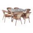 Комплект садовой мебели DECO 6 PLUS с прямоугольным столом, капучино