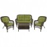 Комплект садовой мебели (стол, 2 кресла, диван), AM-520