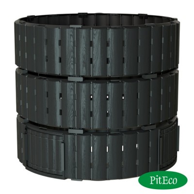 Компостер Piteco 1350л круглый чёрный, K11135 Компостер Piteco 1350л круглый чёрный, K11135