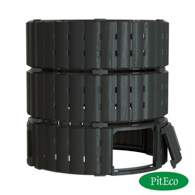 Компостер Piteco 1350л круглый чёрный, K11135 Компостер Piteco 1350л круглый чёрный, K11135