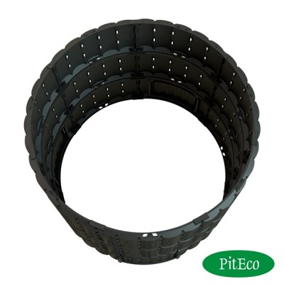 Компостер Piteco 1350л круглый чёрный, K11135 Компостер Piteco 1350л круглый чёрный, K11135