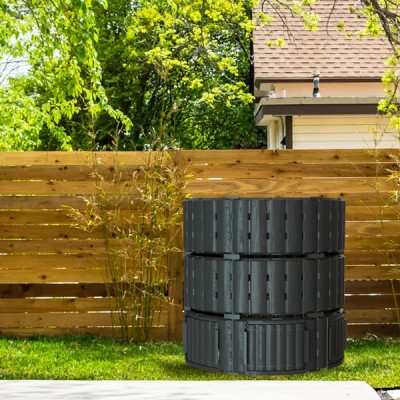 Компостер Piteco 1350л круглый чёрный, K11135 Компостер Piteco 1350л круглый чёрный, K11135