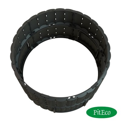 Компостер Piteco 670л чёрный