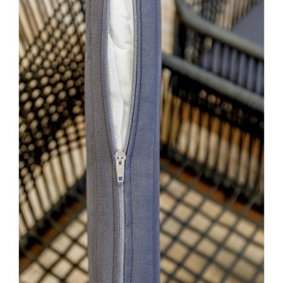 Кресло из акации CHLOE серое