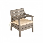 Кресло из пластика Holiday Wood Grey