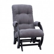 Кресло глайдер Комфорт Модель 68 венге/ Verona Antrazite Grey