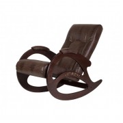 Кресло-качалка Мебелик Тенария 1 крокодил темный/темно-коричневый