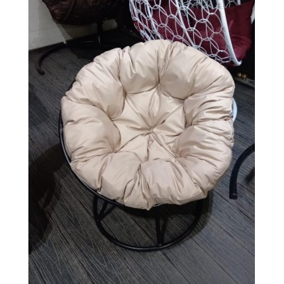 Кресло Папасан без ротанга Бежевая подушка