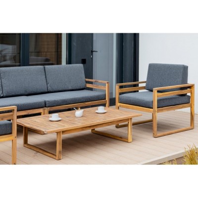 Лаунж-зона BROOKLYN с диваном из акации