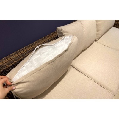 Лаунж-зона KARL с трёхместным диваном, коричневый