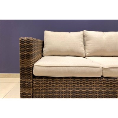 Лаунж-зона KARL с трёхместным диваном, коричневый