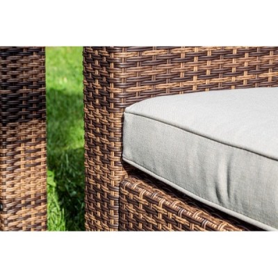 Лаунж-зона KARL с трёхместным диваном, коричневый