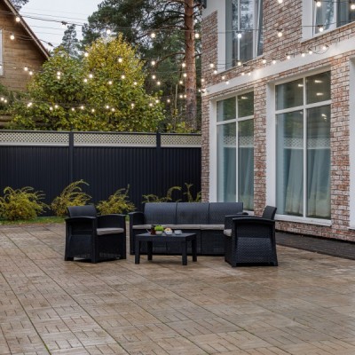 Лаунж-зона LILY с трехместным диваном Лаунж-зона LILY с трехместным диваном