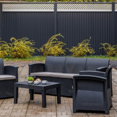 Лаунж-зона LILY с трехместным диваном Лаунж-зона LILY с трехместным диваном