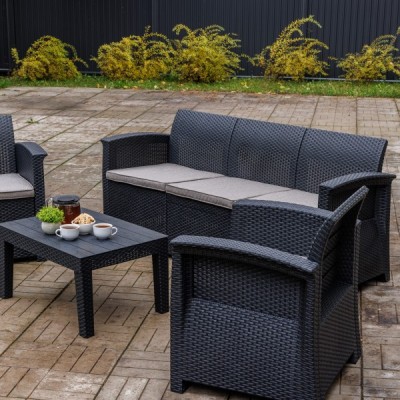 Лаунж-зона LILY с трехместным диваном Лаунж-зона LILY с трехместным диваном