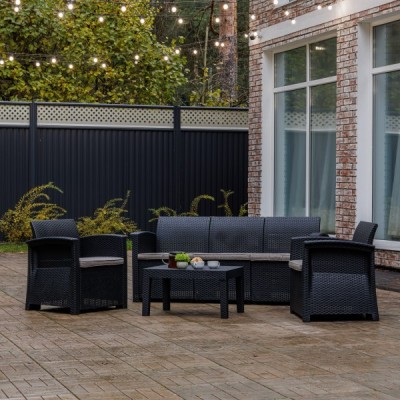 Лаунж-зона LILY с трехместным диваном Лаунж-зона LILY с трехместным диваном