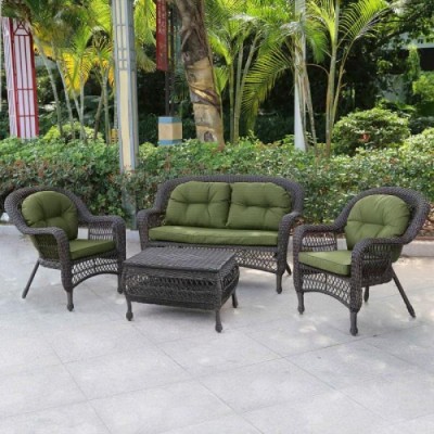 Комплект мебели из искусственного ротанга LV520BG Brown/Green