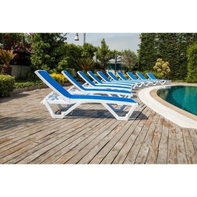 Шезлонг пластиковый MARE без подлокотников