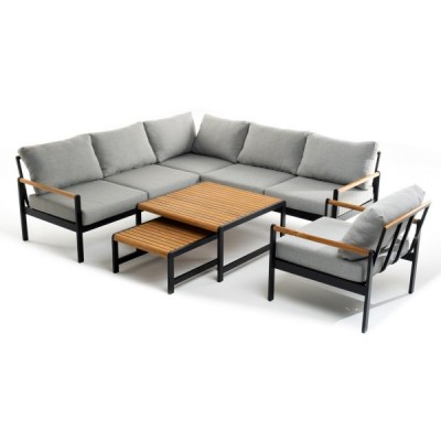 Лаунж зона из алюминия MAYA L темный графит