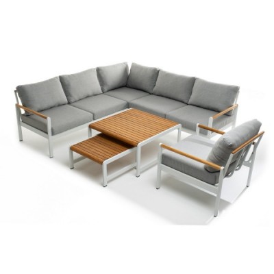 Лаунж зона из алюминия MAYA M белая