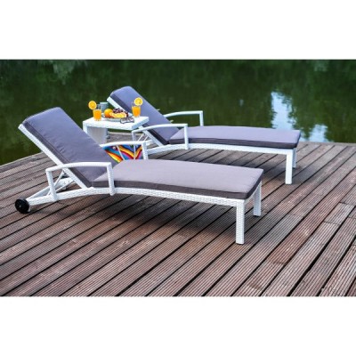 Комплект для отдыха из искусственного ротанга MILANO белый