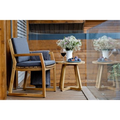 Стол садовый кофейный из акации ROUND