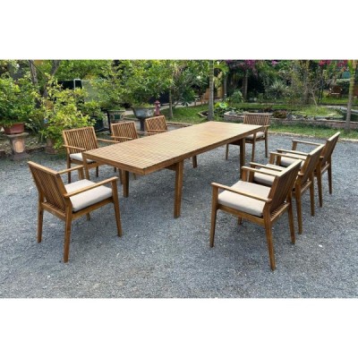 Обеденная группа из акации MONA XL