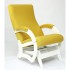 Кресло-качалка Бастион-1м Bahama yellow ноги белые