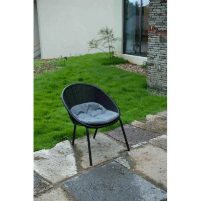 Набор садовой мебели (два кресла, столик) Springhouse Andria, черный