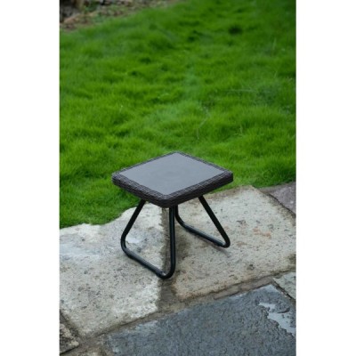 Набор садовой мебели (два кресла, столик) Springhouse Andria, черный