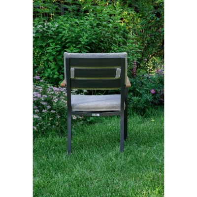 Обеденное кресло OSCAR с подлокотниками из тика