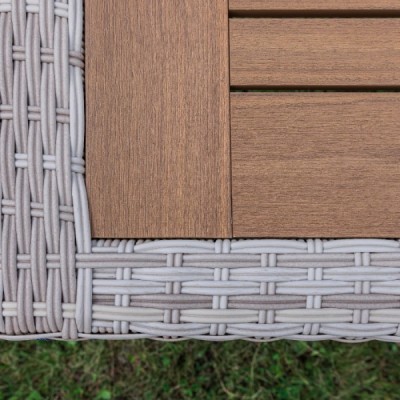 Обеденный комплект AMELIA на 4 персоны, бежевый