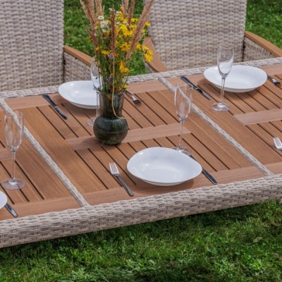 Обеденный комплект AMELIA на 8 персон, бежевый