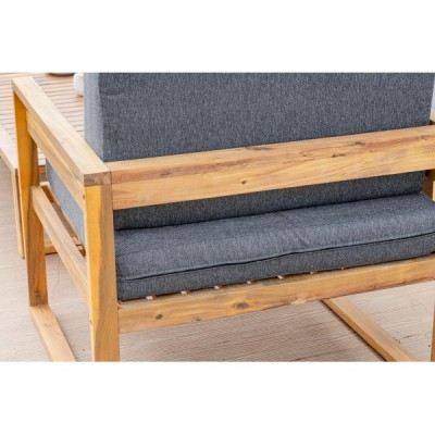 Обеденный комплект BROOKLYN с диваном из акации