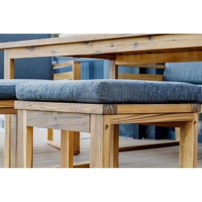 Обеденный комплект BROOKLYN с диваном из акации