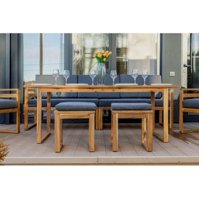 Обеденный комплект BROOKLYN с диваном из акации