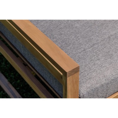 Обеденный комплект BROOKLYN с угловым диваном из акации Обеденный комплект BROOKLYN с угловым диваном из акации