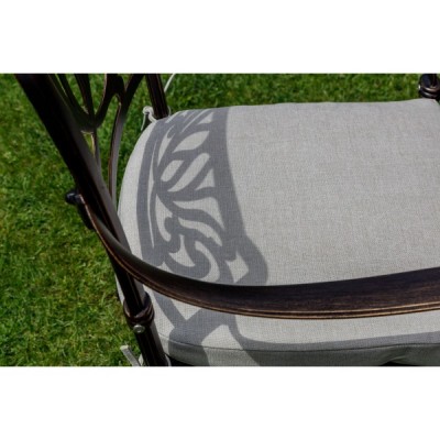 Обеденный комплект из литого алюминия WILHELM на 6 персон (прямоугольный стол)