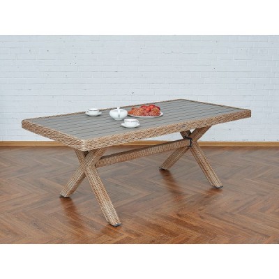 Обеденный комплект садовой мебели ALBERT из искусственного ротанга