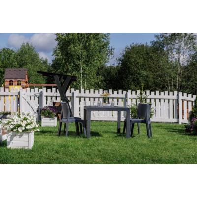 Обеденный комплект садовой мебели JULY S графит