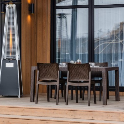 Обеденный комплект садовой мебели JULY S коричневый Обеденный комплект садовой мебели JULY S коричневый