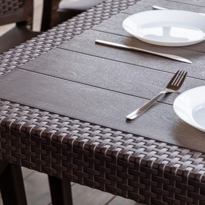 Обеденный комплект садовой мебели JULY S коричневый Обеденный комплект садовой мебели JULY S коричневый