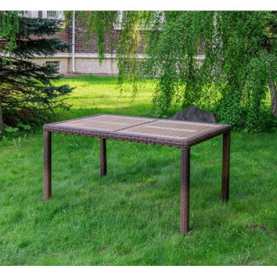 Обеденный стол AMELIA 150 см, коричневый